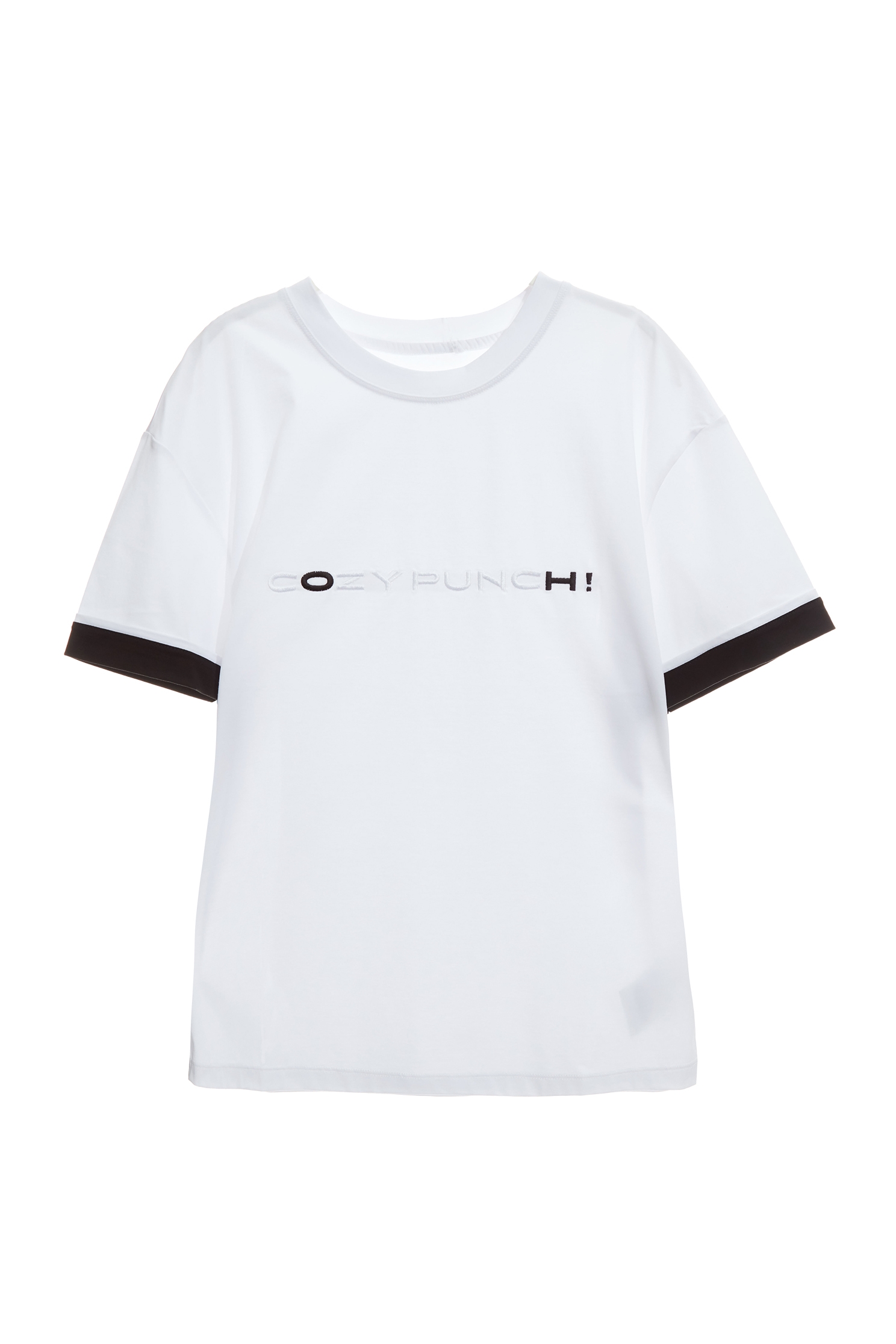 簡約刺繡LOGO上衣簡約刺繡LOGO上衣,INFINITE 黑白系列,T-Shirt,T恤,上衣,刺繡,春夏穿搭,純棉