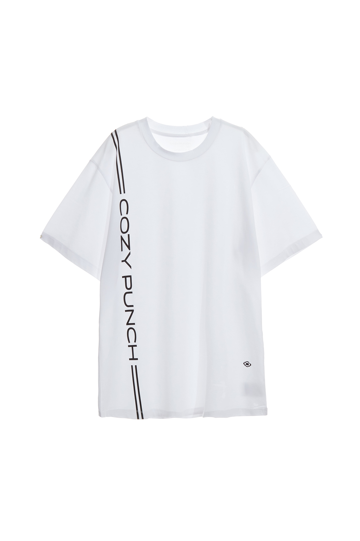 中性寬鬆印花上衣中性寬鬆印花上衣,COZY PUNCH,INFINITE 黑白系列,T-Shirt,上衣,春夏穿搭,白色上衣,純棉,針織