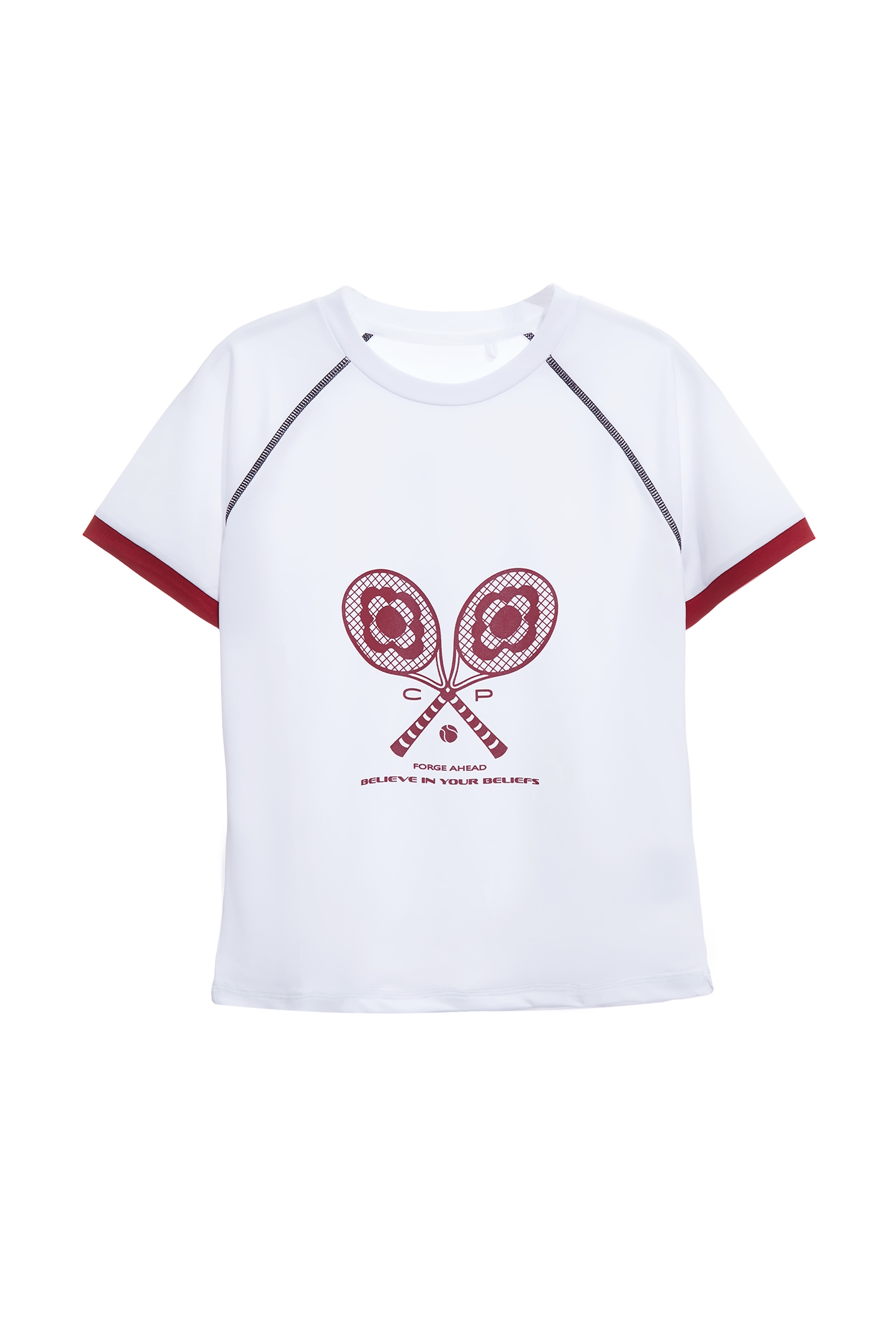 網球拍造型T恤上衣網球拍造型T恤上衣,T-Shirt,T恤,上衣,春夏穿搭,短袖上衣