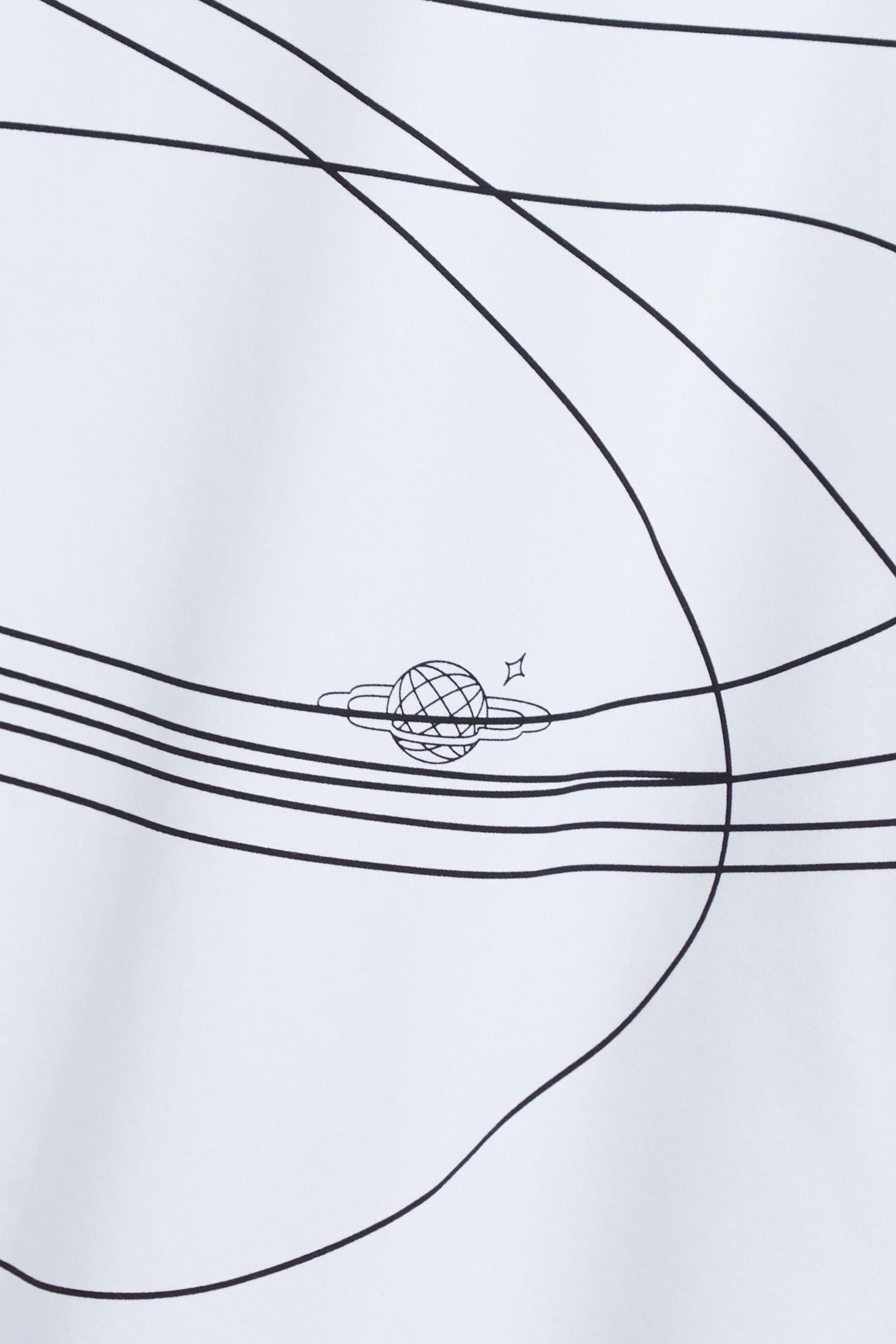 星球軌跡印花T恤上衣星球軌跡印花T恤上衣,T-Shirt,T恤,上衣,春夏穿搭,純棉