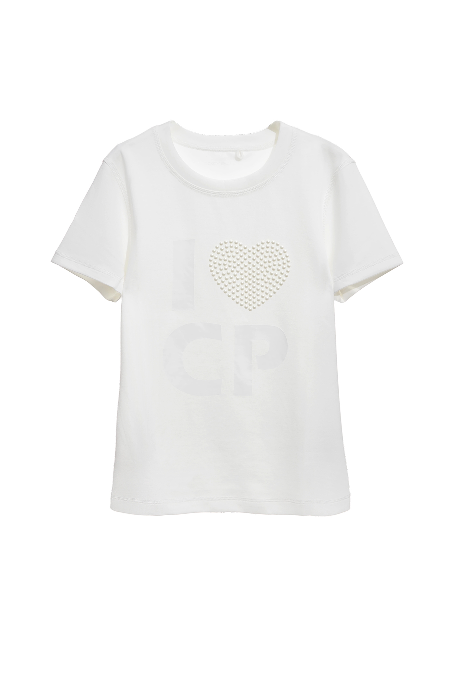 光學白偽T恤上衣光學白偽T恤上衣,T-Shirt,T恤,上衣,春夏穿搭,珍珠