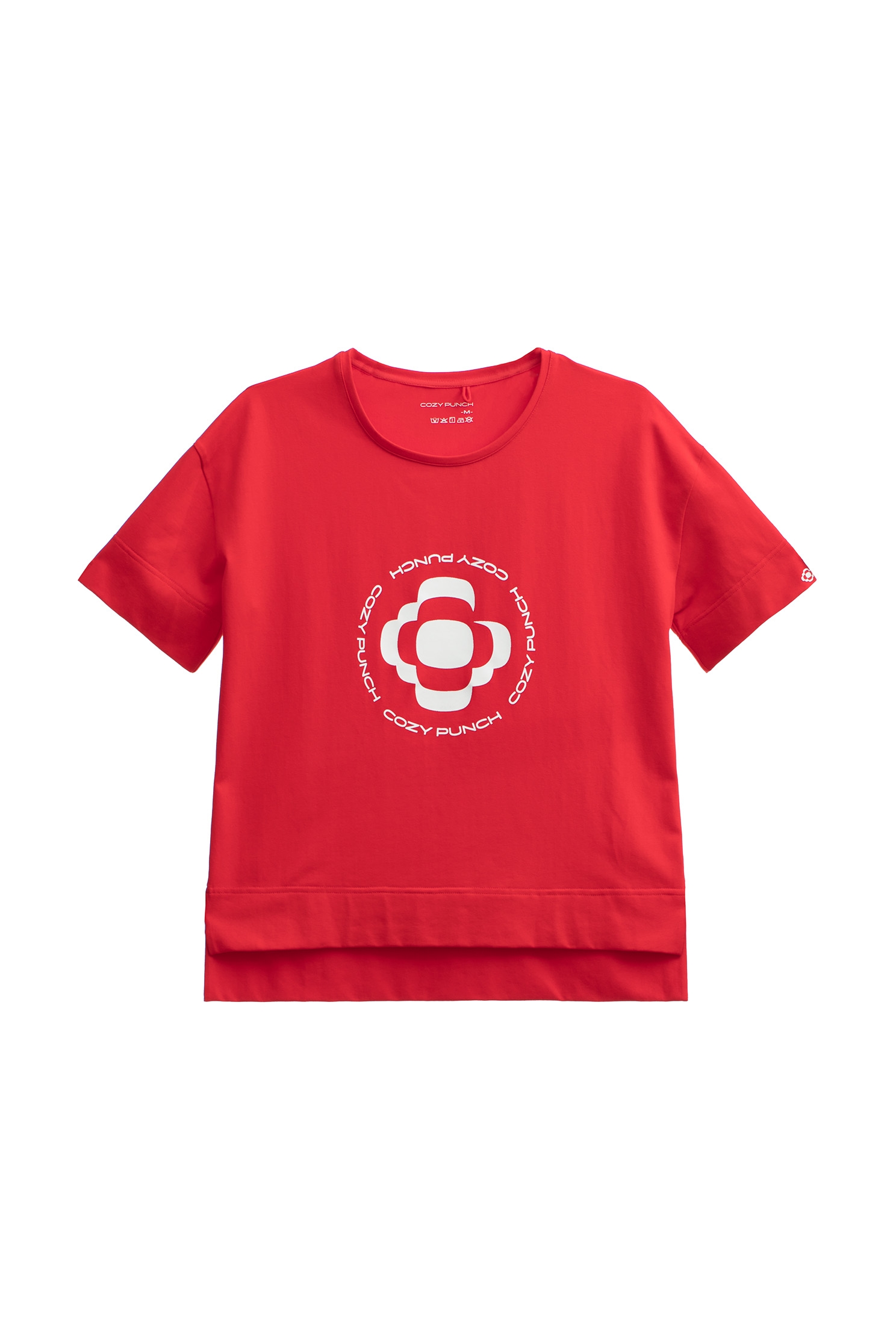 優雅深紅色印花T恤優雅深紅色印花T恤,PREMIERE 經典系列,T-Shirt,T恤,上衣,秋冬穿搭