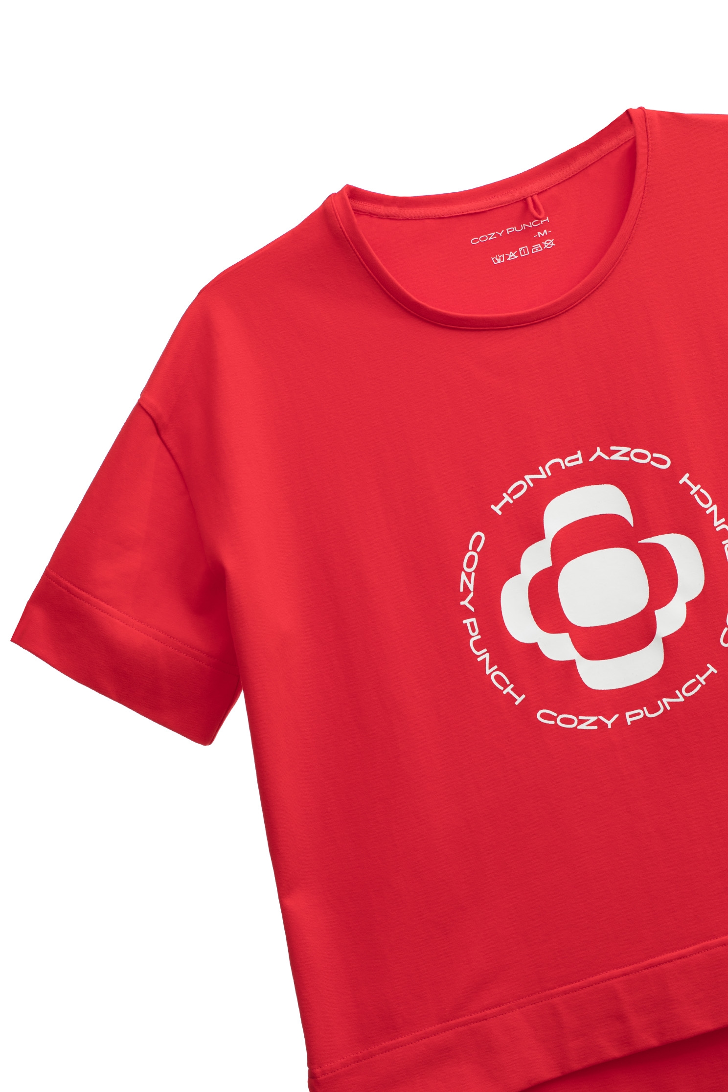 優雅深紅色印花T恤優雅深紅色印花T恤,PREMIERE 經典系列,T-Shirt,T恤,上衣,秋冬穿搭
