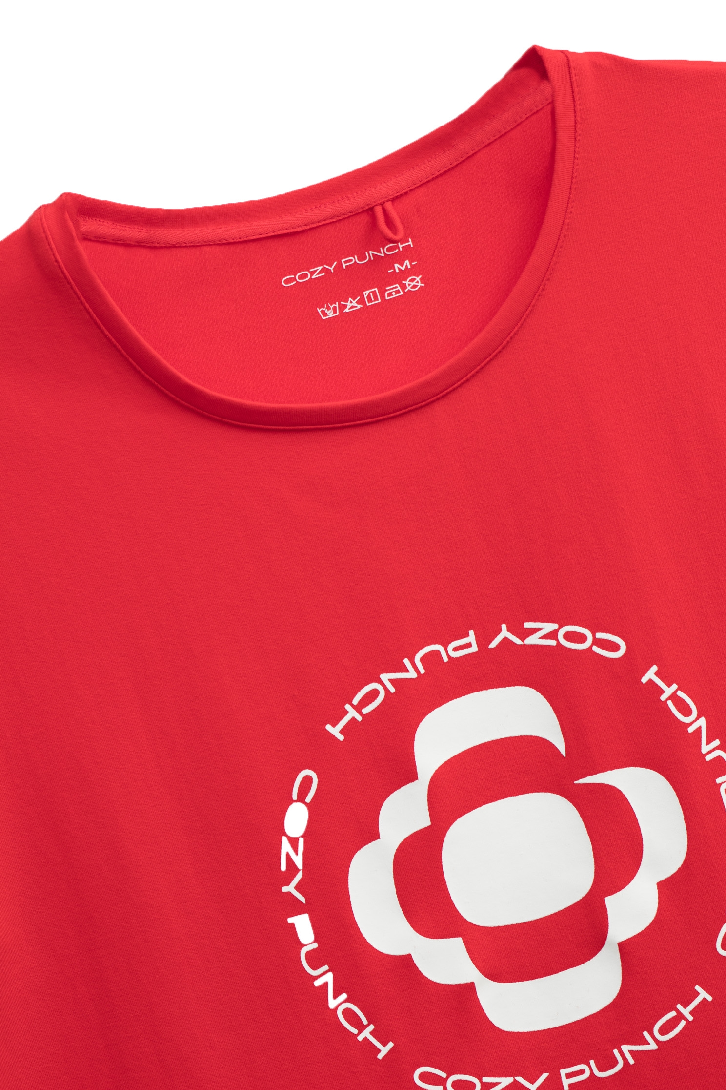 優雅深紅色印花T恤優雅深紅色印花T恤,PREMIERE 經典系列,T-Shirt,T恤,上衣,秋冬穿搭