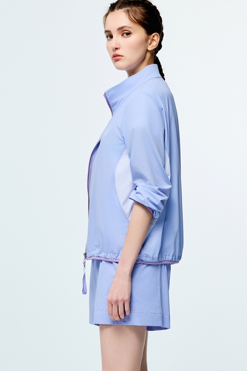 彩虹衣膠原蛋白拼色外套,外套