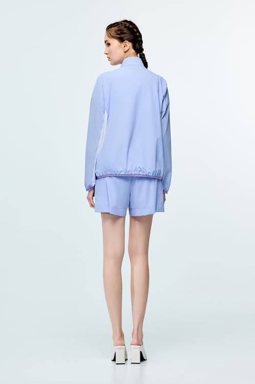 彩虹衣膠原蛋白拼色外套,外套