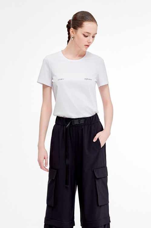 極簡LOGO印花上衣,T-Shirt