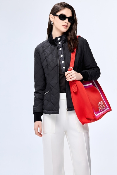 絎縫保暖棒球外套