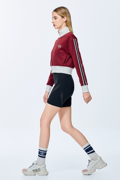 櫻桃色雙面穿休閒外套